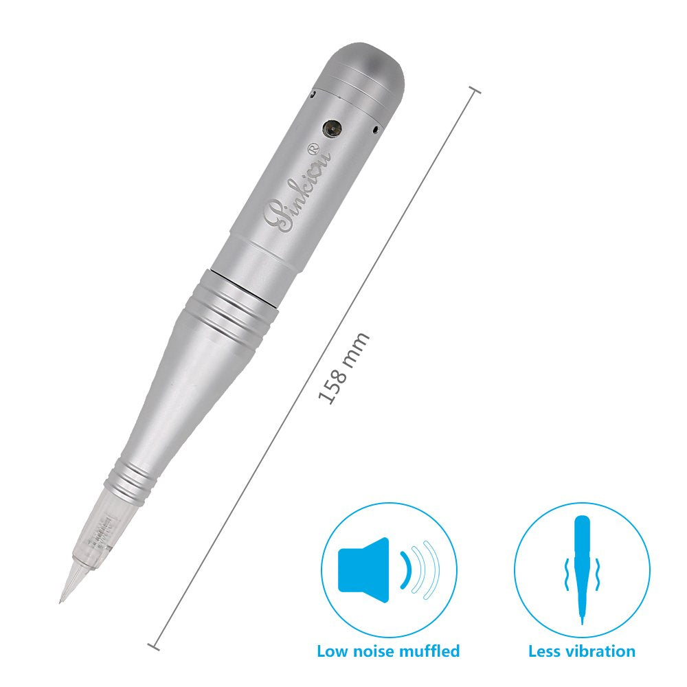 Pinkiou Permanent Makeup Machine MicroPigmentation Pen Hair Stroked Eyebrow Professional Microblading Pen Machine For EyeBrow Eyeline Lip Brow Lamination