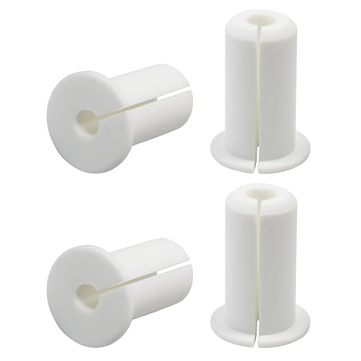 EASYEAH 4pc Starlink Cable Grommet 3/4" Silicone Waterproof Wall Hole Pass Through Split Cable Bushings for TV Wire Ethernet Cord, Starlink Cable Routing Kit Accessories, 38mm/1.5" Ht, White