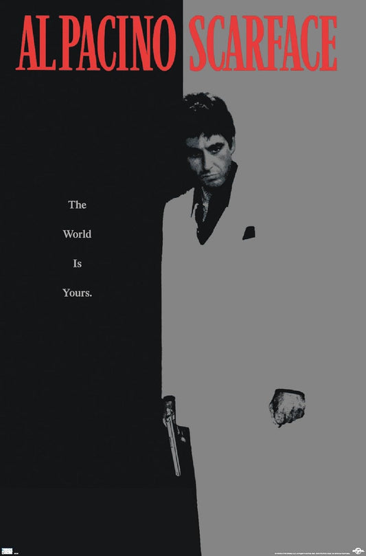 Scarface Wall Poster - Unframed Movie Art Print | 34" L x 22.4" W for Home Decor