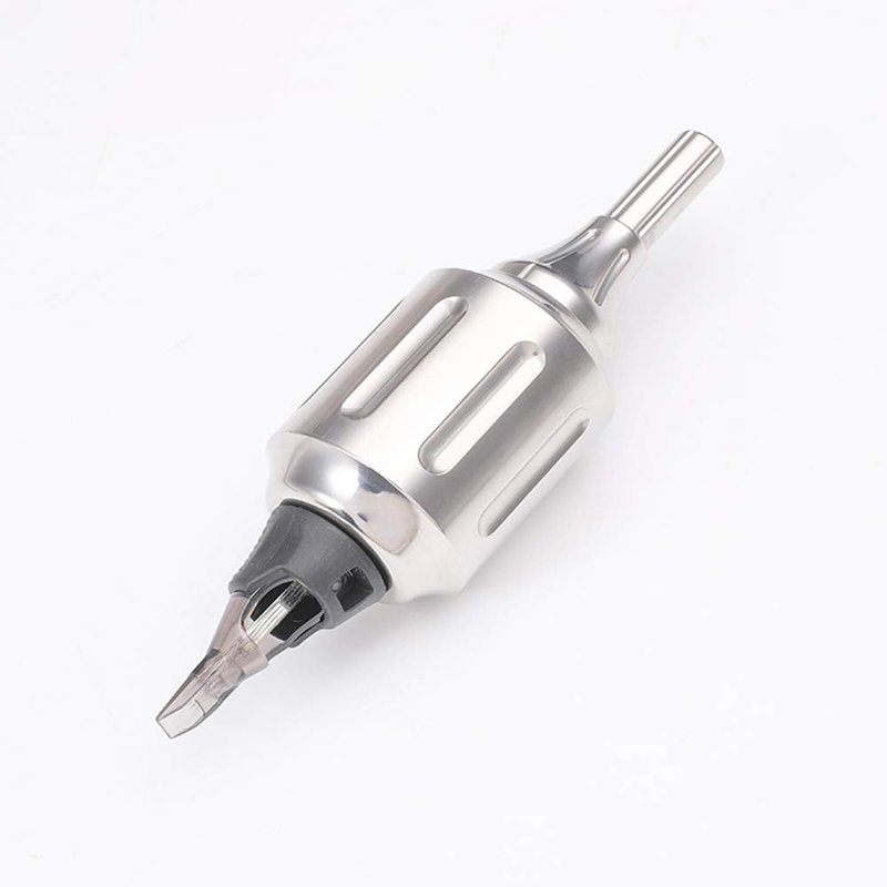 CNC 316L Stainless Steel Tattoo Cartridge Grips - Heavy Adjustable 32mm for Rotary & Coil Machines