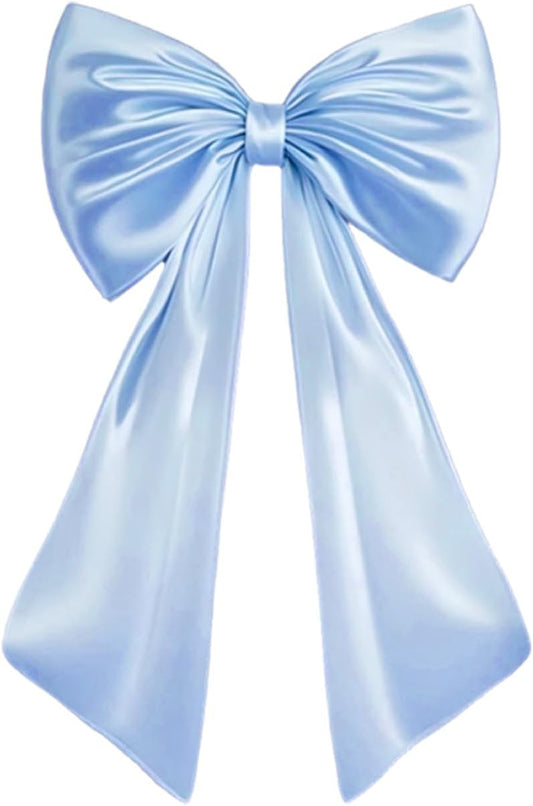 Skiennix Large Blue Bow Decor - Stunning Birthday Party Backdrop & Wall Decorations for Weddings, Showers