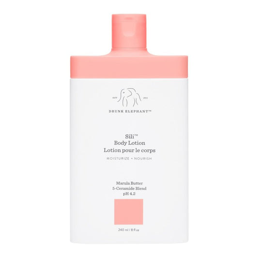 Drunk Elephant Sili Body Lotion - 240 ml/8 fl oz - Lightweight Daily Lotion - Clean Clinical Skincare - Cruelty-Free - Dermatologist Tested - Free of Essential Oils, Silicones, and Fragrance
