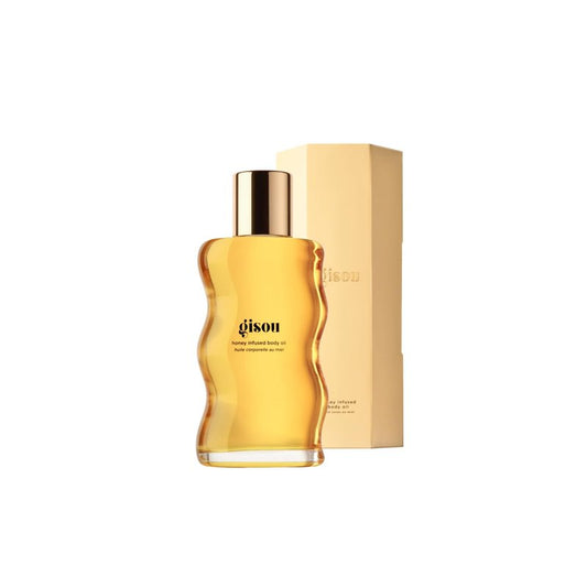 Gisou Honey Infused Body Oil Gold - Lightweight Hydrating Body Oil for Softer, Smoother Skin with Mirsalehi Honey & Bee Garden Oil Blend, 1.5 Fl Oz
