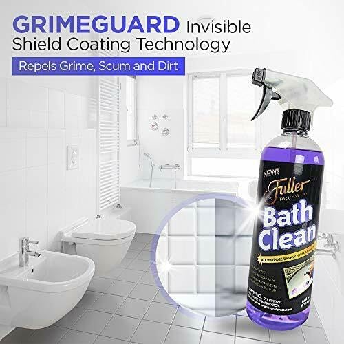 Fuller Brush Bath Clean – 24 oz Bathroom Cleaner Refill Bottle – Dissolves Soap Scum, Hard Water Stains & Mineral Build-Up – For Sinks, Showers & Tubs