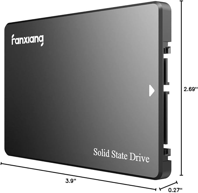 fanxiang SSD 2TB Internal Solid State Drive SATA III 6Gb/s 2.5", 3D NAND, SLC Cache, Up to 520MB/s, Compatible with Laptops and PC Desktops(S101)