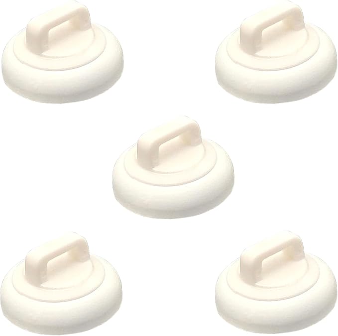 CNHABAGU Magnetic Cable Zip Tie Mounts Clips Multipurpose Zip Ties Mount Base Holder Black Wire Cable Holder Mount Wire Clips Management for Home Office Marine Electrical Wiring (White, 5 Piece)
