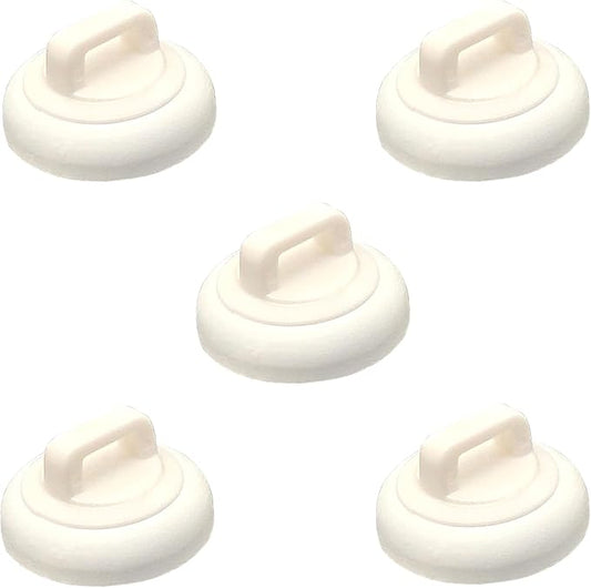 CNHABAGU Magnetic Cable Zip Tie Mounts Clips Multipurpose Zip Ties Mount Base Holder Black Wire Cable Holder Mount Wire Clips Management for Home Office Marine Electrical Wiring (White, 5 Piece)