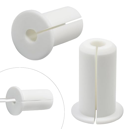 EASYEAH 2pc Starlink Cable Grommet 3/4" Silicone Waterproof Wall Hole Pass Through Split Cable Bushings for TV Wire Ethernet Cord, Starlink Cable Routing Kit Accessories, 38mm/1.5" Ht, White