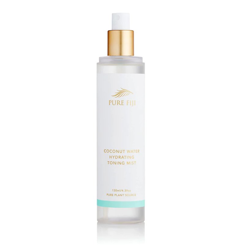 Pure Fiji Coconut Water Hydrating Toning Mist Refreshes, Soothes & Invigorates Skin, Face Mist Hydrating Spray Cruelty-Free for All Skin Types, 4.39 Oz