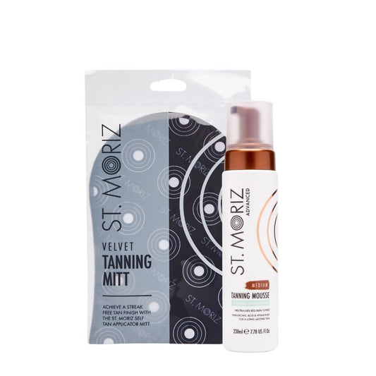 St. Moriz Self Tanner Mousse - Advanced Color Correcting Foam for Face & Body | Medium 7.78 Fl Oz