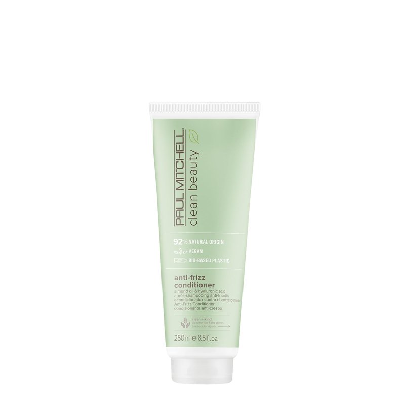 Paul Mitchell Clean Beauty Anti-Frizz Conditioner, Ultra-Rich Formula, Improves Elasticity, For Textured, Frizz-Prone Hair, 8.5 fl. oz