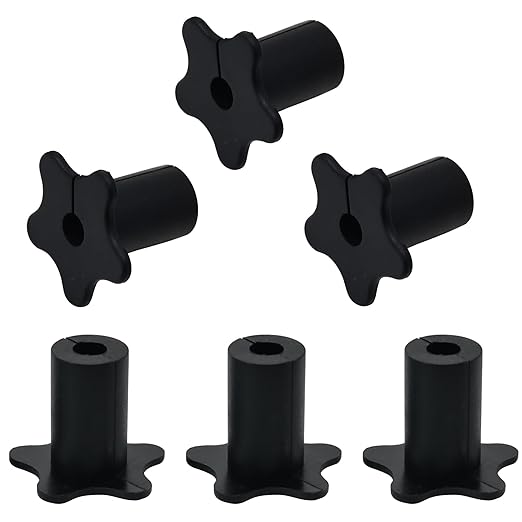 EASYEAH 6pc Starlink Cable Grommet 5/8" Silicone Waterproof Wall Hole Pass Through Split Cable Bushings for TV Wire Ethernet Cord, Starlink Cable Routing Kit Accessories, 27.6mm/1.09" Ht, Black