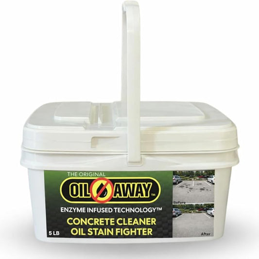 Oil Stain Fighter -5 lbs Industrial Size | For Embedded, Dry Oil Stains | No Rinse Concrete Cleaner for Driveways and Parking Lots | Safe for Pets and Environment