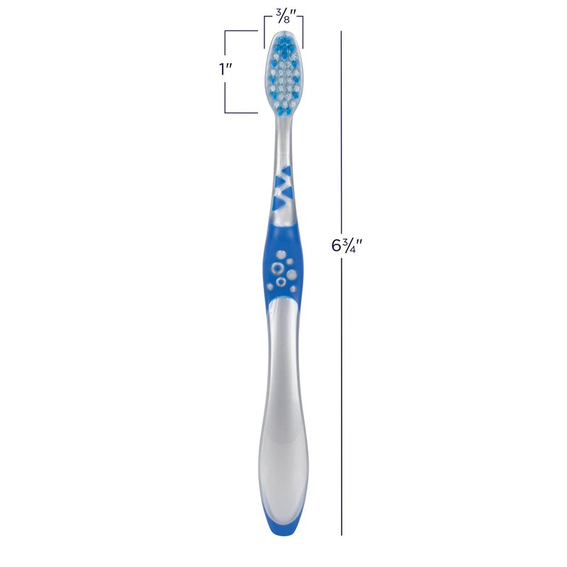 SmileGoods Y332 Youth Toothbrush, 33 Tuft, Soft Bristle, Individually Packaged Toothbrushes, Assorted Colors, Bulk Pack of 72