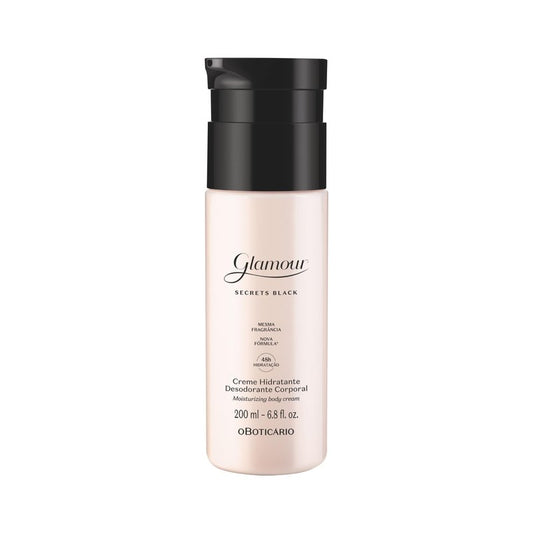 Glamour :: Secrets Black Moisturizing Body Cream, 48-Hour Cream Moisturizer Lotion, 6.7 Ounce