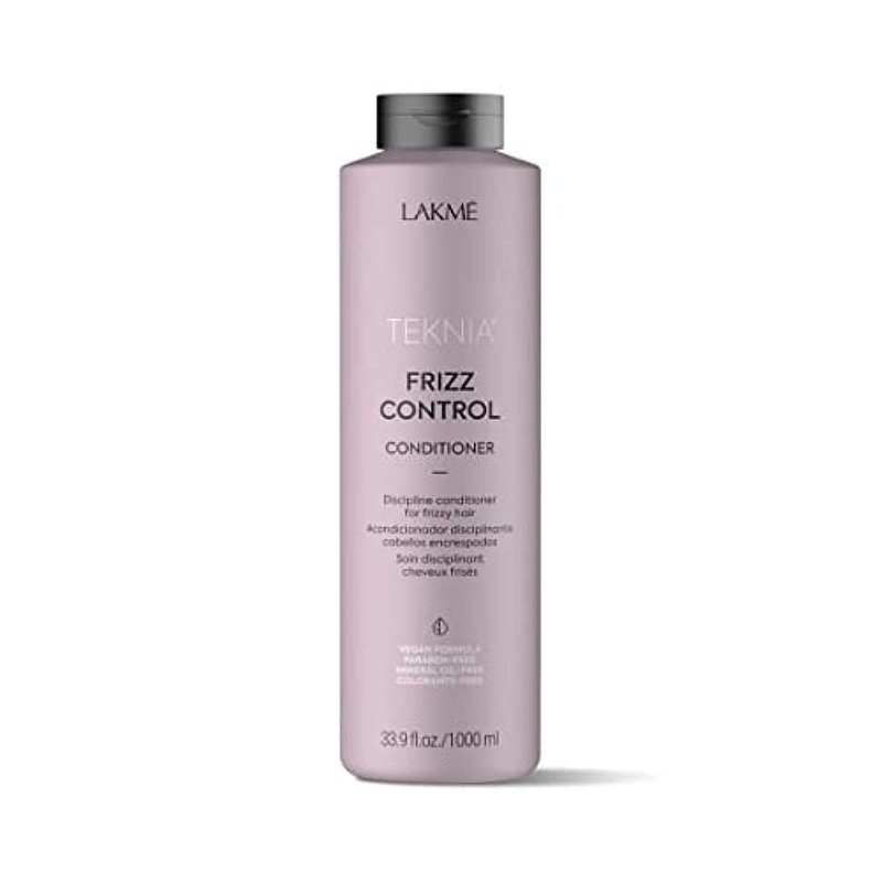 LAKMÉ Teknia Frizz Control Leave In Conditioner, Anti Frizz Conditioner for Frizzy or Curly Hair, 33.8 Fl Oz