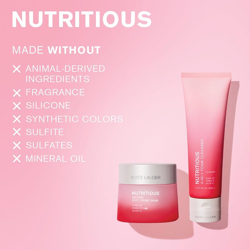 Estée Lauder Nutritious 2-in-1 Foaming Face Wash & Mask - Pore Minimizer, Hydrating Cleanser