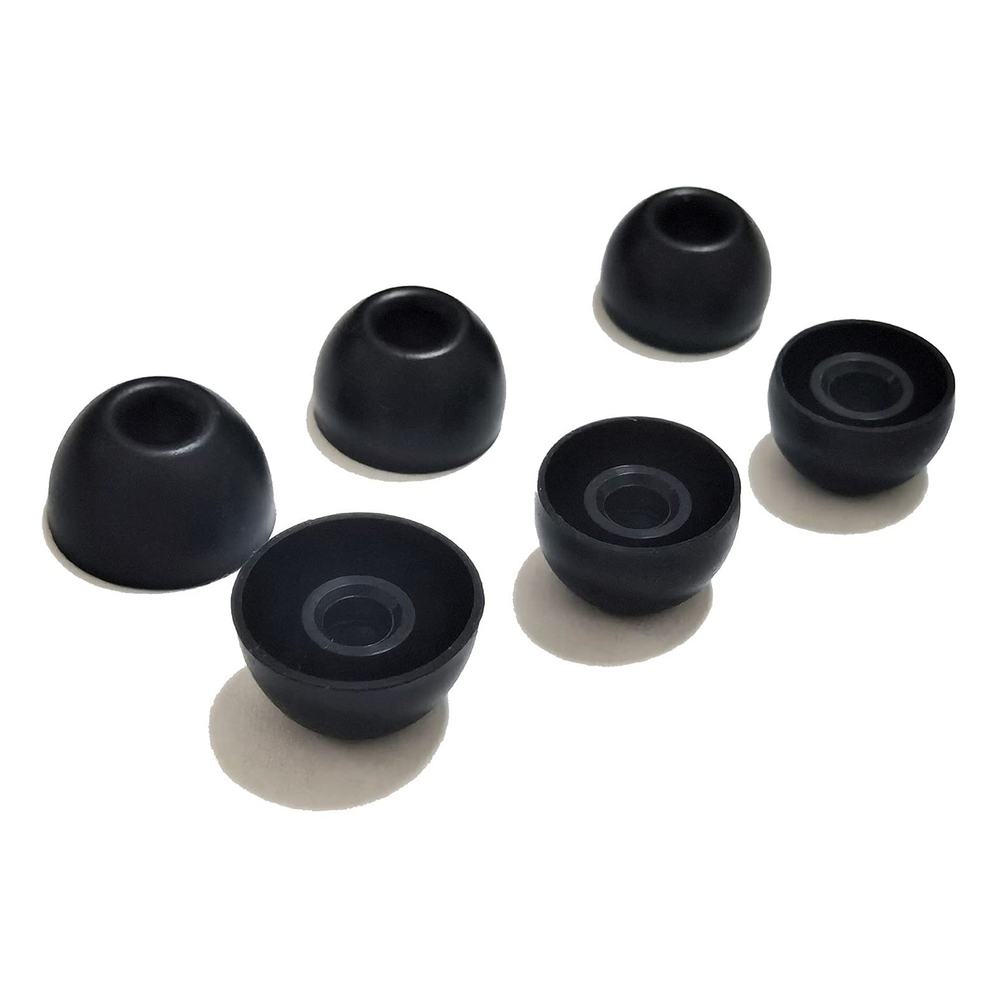 Silicone Ear Tips for Beats Fit Pro, Studio Buds, Powerbeats Pro 2, Solo Buds - 6 Pairs S/M/L Replacement Tips, Secure Fit Noise Isolation for Sports & Workouts (Black)