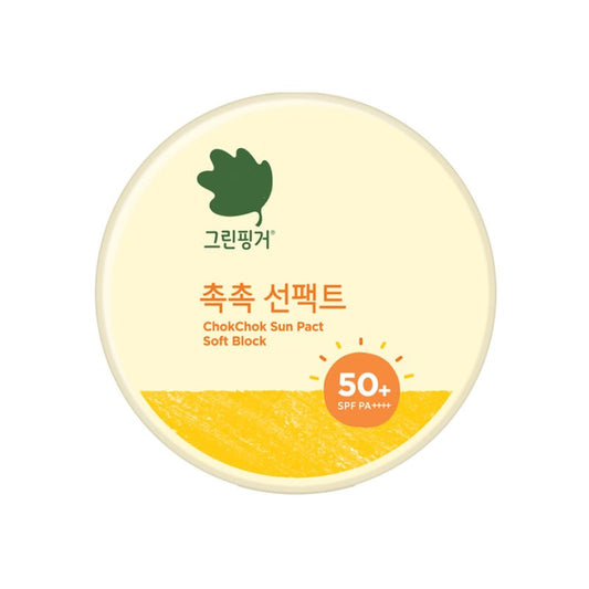 [Green finger] ChokChok Sun Pact Soft Block SPF50+ PA++++ 16g X 3ea