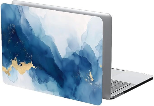 COTAIL Compatible with MacBook Air 13.3 13.6 Inch Case 2022 2021 2020 2019 Plastic Hard Shell Case Cover,13.3 Pro(A1706/A1708/A1989/A2159/A2289/A2338), Blue Marble