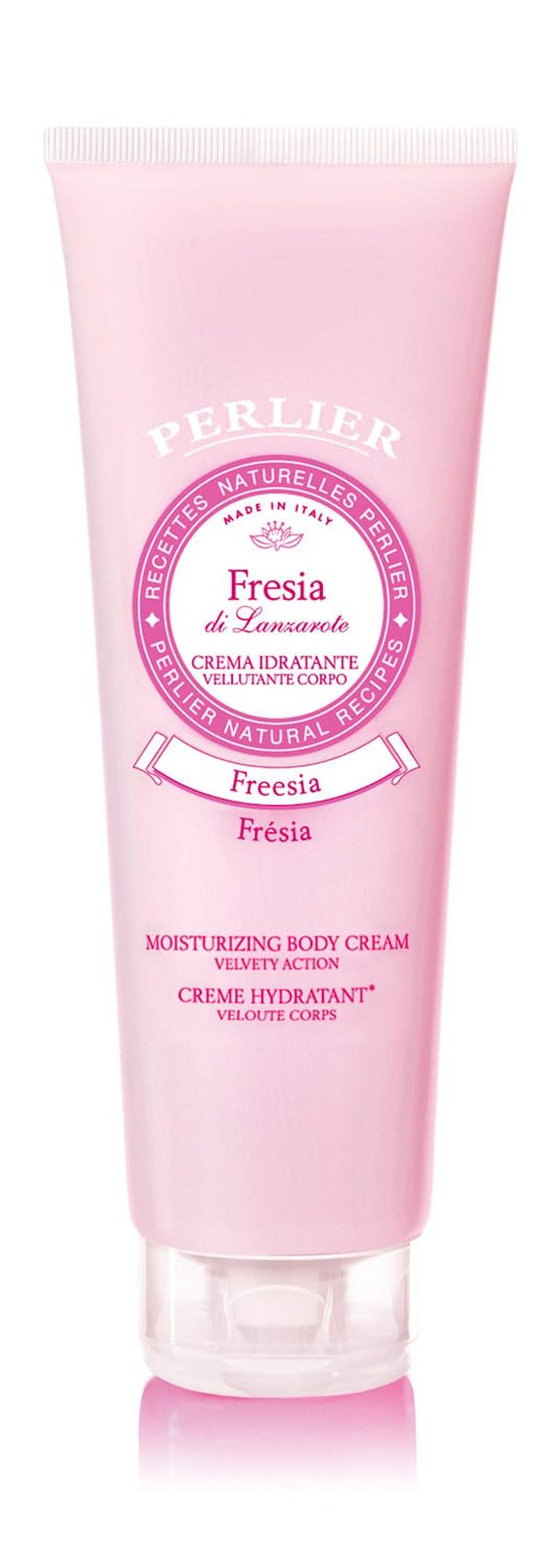PERLIER â Freesia Body Cream 8.4 Oz, Hydrating Moisturizing Body Lotion, Floral Scent, Enriched with Sweet Almond Oil, Leaves Skin Soft Smooth & Silky, Daily Body Care