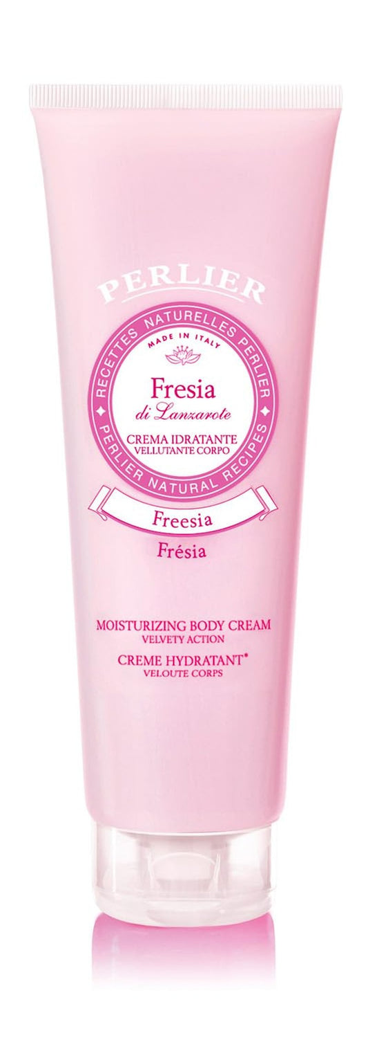 PERLIER â Freesia Body Cream 8.4 Oz, Hydrating Moisturizing Body Lotion, Floral Scent, Enriched with Sweet Almond Oil, Leaves Skin Soft Smooth & Silky, Daily Body Care
