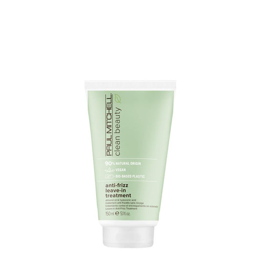 Paul Mitchell Clean Beauty Anti-Frizz Leave-In Treatment, Leave-In Conditioner, Anti-Humidity, For Textured, Frizz-Prone Hair, 5.1 fl oz