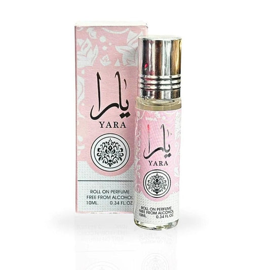 Ard Al Zaafaran YARA Roll-On Perfume Oil CPO - 10ML (0.34 OZ) | Gourmand Accord, Vanilla, Musk, Heliotrope, Orchid, Tangerine.