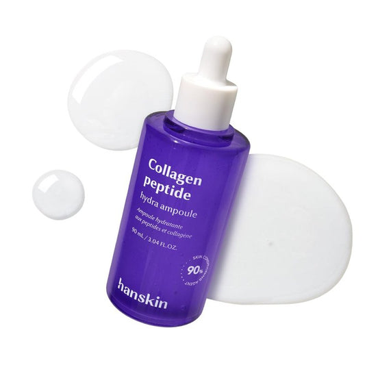 Hanskin Collagen Peptide Hydra Ampoule - Advanced Anti-Aging Serum with 80% Collagen | 90ml for Face & Neck Repair