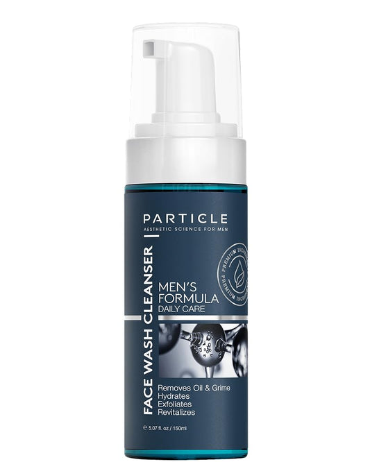 Particle Mens Face Wash - Anti Aging Face Cleanser for Men (5.07 Oz) - Daily Moisturizing Face Wash for Men - Revitalizes, Hydrates & Soothes, All Skin Types & All Ages