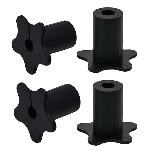 EASYEAH 4pc Starlink Cable Grommet 5/8" Silicone Waterproof Wall Hole Pass Through Split Cable Bushings for TV Wire Ethernet Cord, Starlink Cable Routing Kit Accessories, 27.6mm/1.09" Ht, Black