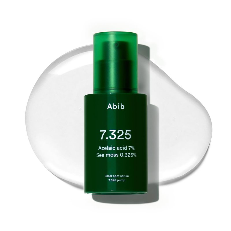 Abib Clear spot serum 7.325 pump with Seamoss Extract, Azelaic Acid, Succinic Acid, 1.01 fl oz, Lightweight, Calming, Soothing Serum for Blemish-Prone Skin, Acne Care, Visible Redness, Korean Skincare