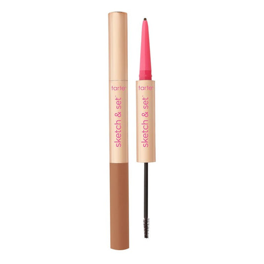 tarte big ego sketch & set brow pencil & tinted gel – 2-in-1 Precision Waterproof Eyebrow Pencil & Gel to Shape, Thicker-looking Brows, Vegan & Cruelty-Free, full size, golden blonde