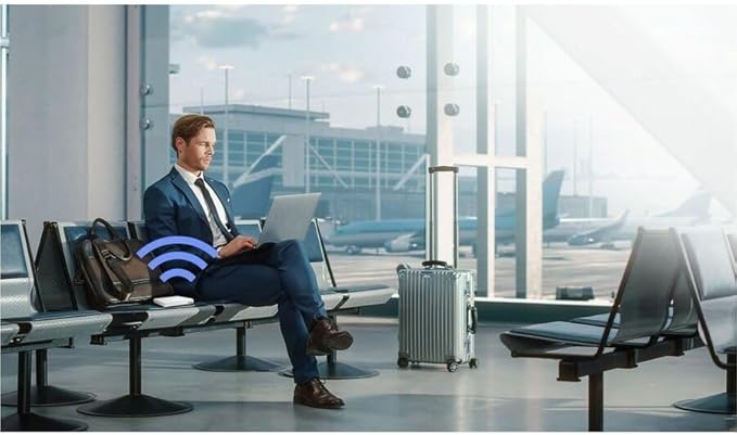 ASUS RT-AX57 GO -AX3000 Dual Band WiFi 6 Portable Travel Router, 4G/5G tethering, Public WiFi (WISP) Mode, Advance Network Security, VPN, AiMesh, Guest Portal, RV/Cruise/Mobile, USB-C Powered.