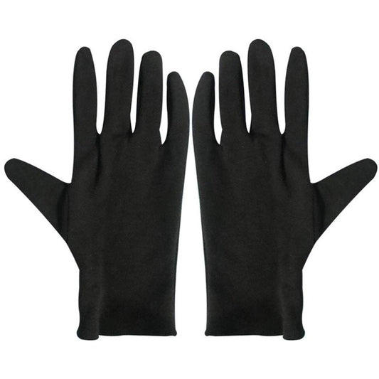 Beaupretty Moisturizing Eczema Cotton Gloves, 12 Pairs Black Cotton Gloves for Dry Hands, SPA Lotion Gloves Cosmetic Gloves L