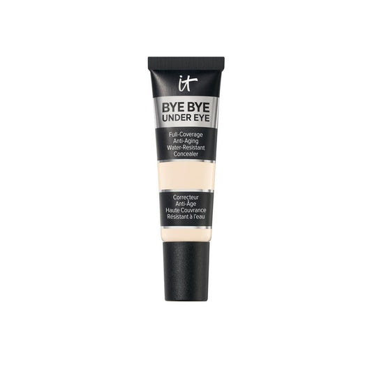 IT Cosmetics Bye Bye Under Eye Concealer (Light) - Waterproof, Full Coverage Brightening Concealer For Dark Circles, Fine Lines, Redness & Discoloration, Anti-Aging, 24H Wear - 0.4 fl oz