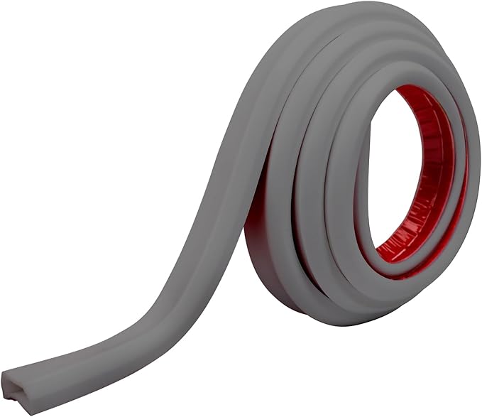 TV Cord Hider – Flexible Wall Cord Cover Slim Design Silicone Cable Raceway - Self Adhesive, Cut to Size Design for Hiding Wires on Wall - Clean Home Setup Cable Concealment (Grey, 10 Feet)