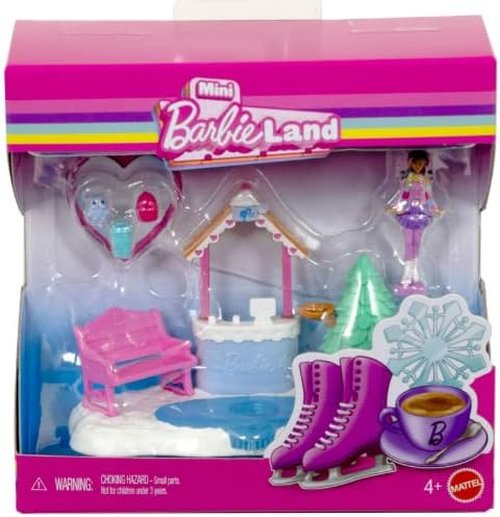 Barbie Mini Dreamhouse Doll House Set - Surprise 1.5-Inch Doll, Furniture, Elevator & Pool