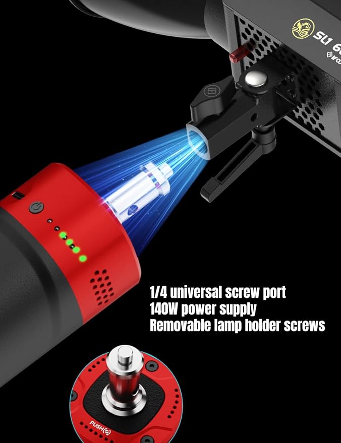 IFOOTAGE PD140H,140W USB-C Camera Power Handle Compatible with Nano II Sliding System, PD 3.1 Portable Battery Grip for Photography, Video Rig, LED Light, Monitor Power Supply, V-Mount Alternative