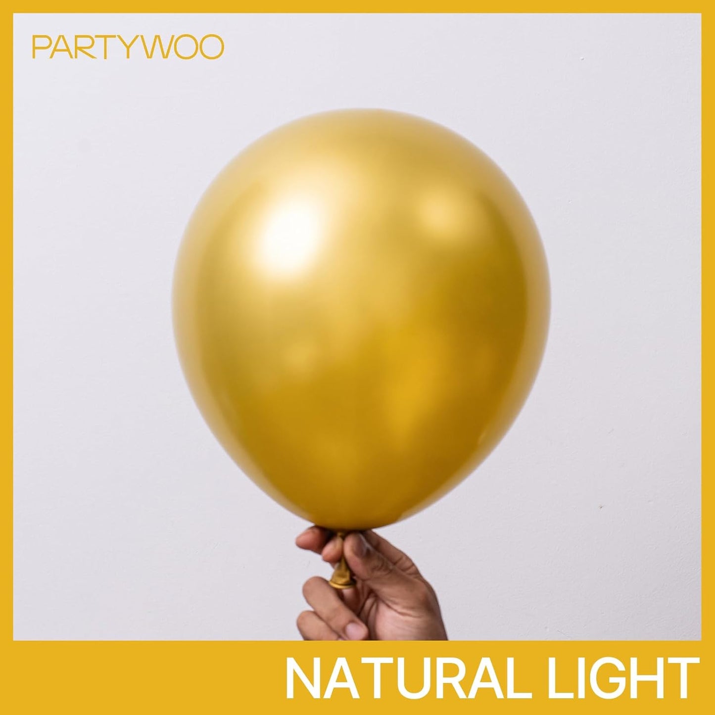 PartyWoo Gold Balloon Arch Kit - 120pcs in 5-18 Inch Sizes | Perfect for Birthday, Wedding, Baby Shower Decor
