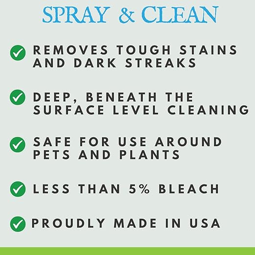 Wash Safeâ¢ SPRAY & CLEAN Commercial-Strength Composite Deck Cleaner | Remove Black Stains | Cleans Up to 1,500 sq. ft. | Deep Set Cleaning, 1 Gal.