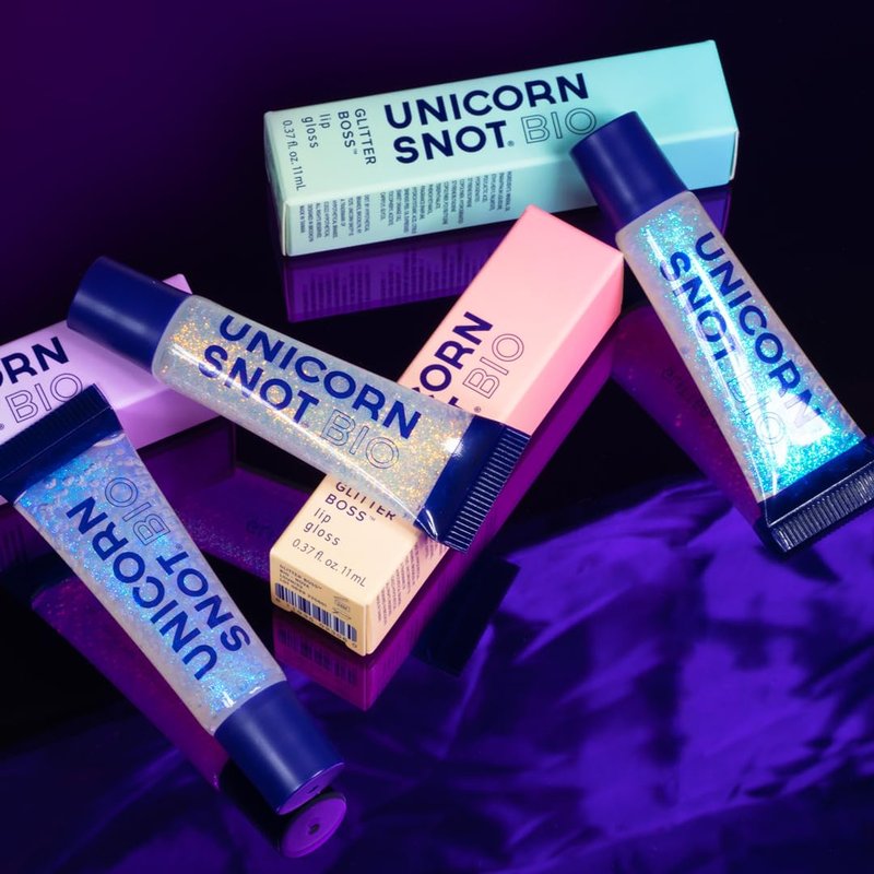 Unicorn Snot Lip Gloss - Long-Lasting Sparkly Shine | Vegan, Non-Sticky Formula, Clear Cosmos