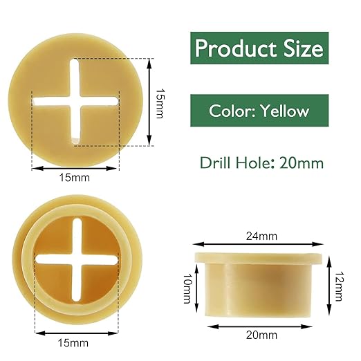 EASYEAH 10Pcs Desk Grommet, 3/4" (20mm) Yellow Silicone Cord Hole Cover, Flexible Rubber Wire Grommets, Wall Grommets for Cables Management, Table, Countertop, Cabinets and Furnitures Wire Organizer