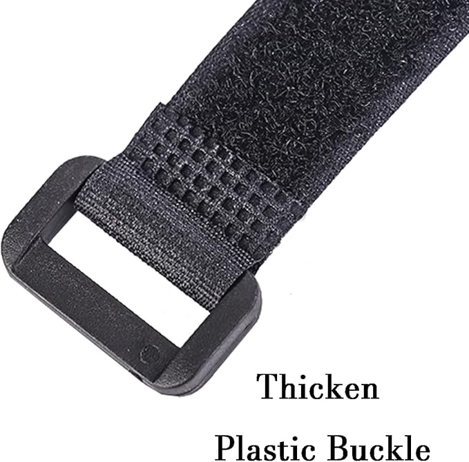 UONIKA 32 pcs 1-inch-wide Hook and Loop Cable Straps, 8"-12"-18"-24"-36" Adjustable Fastening Straps, Fixing and Organizing Cable Ties Set, Multi-Purpose Nylon Cinch Strap, Heavy-Duty Storage Straps