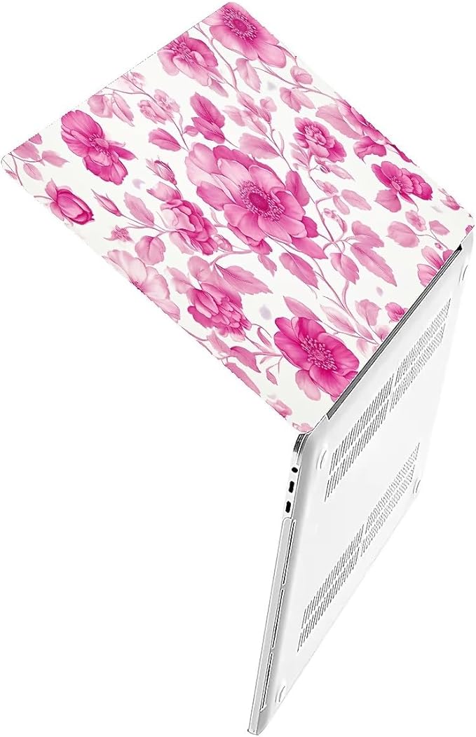 COTAIL Compatible with MacBook Air 13.3 13.6 Inch Case 2022 2021 2020 2019 Plastic Hard Shell Case Cover,13.6 Air (A2681) M2 2022, Pink Vintage Floral