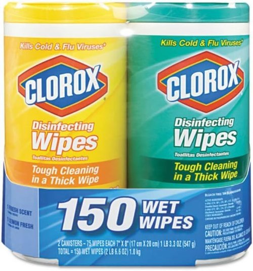 Clorox Disinfectant Wipes - 2-Pack with Citrus Blend & Fresh Scent | 75 Count Each