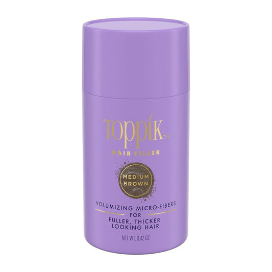 Toppik Hair Filler - Medium Brown Hair Thickening Powder, 12G | Boost Volume & Conceal Thinning Hair