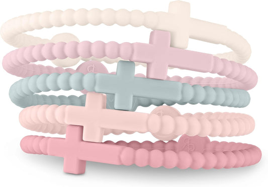 Ryan & Rose Jesus Bracelets - Stylish Cross Silicone Bracelet for Faith and Fashion