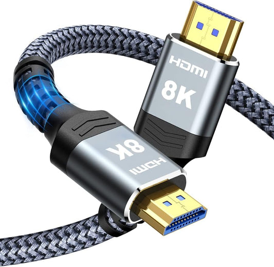 Highwings 8K60HZ HDMI Fiber Optic Cable 2.1 75FT Long, Unidirectional 48Gbps High Speed HDMI Cord 4K120Hz HDCP Compatible for PS5 DVD Player