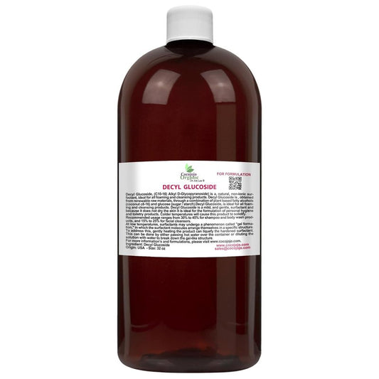 Decyl Glucoside Natural Surfactant - Plant-Derived Soap Making Ingredient | 32 Oz